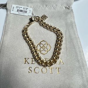 Kendra Scott Vincent chain bracelet in gold s/m